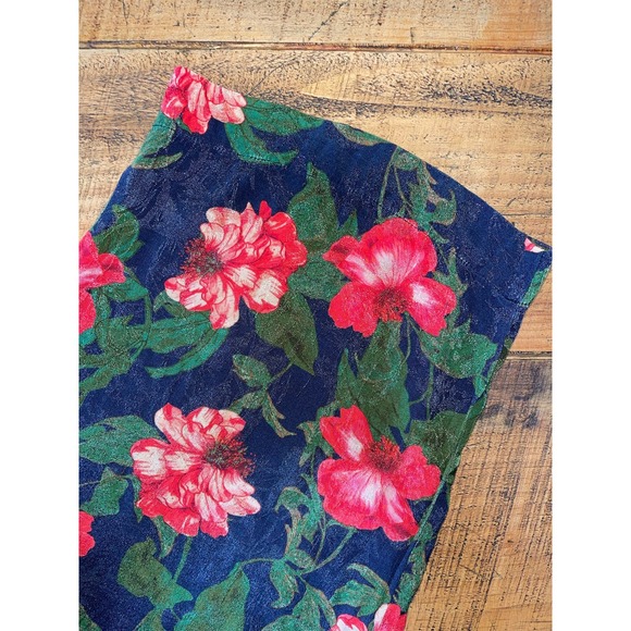 Womens ICONS Objects‎ of Devotion Floral Ankle Length Wide Leg Pants Size Large - Picture 2 of 8